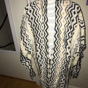 Tribal poncho like sweater